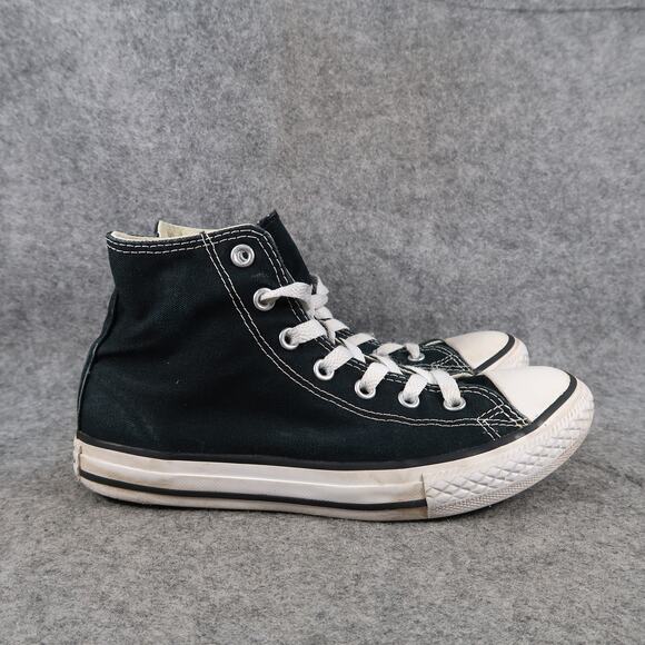 Converse Shoes Youth 3 High Top Sneakers Casual Kids Chuck Taylor All Star Black - Picture 1 of 13